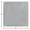 Beverage Napkin 50 Count 2-Ply Shimmering Silver