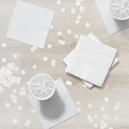 Beverage Napkin 50 Count 2-Ply White