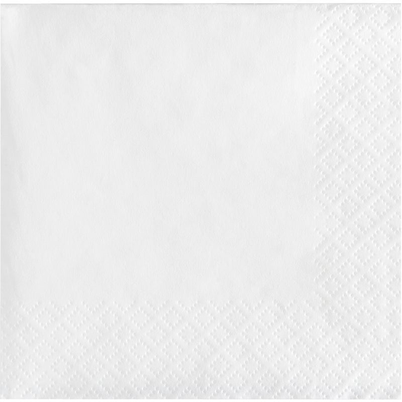Beverage Napkin 50 Count 2-Ply White