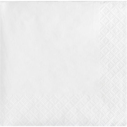 Beverage Napkin 50 Count 2-Ply White