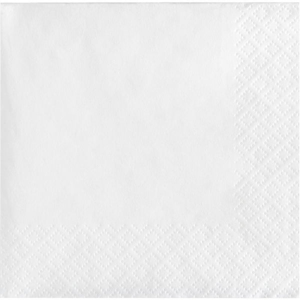 Beverage Napkin 50 Count 2-Ply White