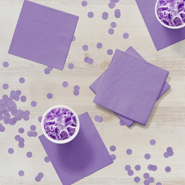 Beverage Napkins 50ct 2-Ply Luscious Lavender