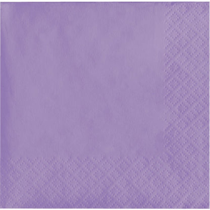 Beverage Napkins 50ct 2-Ply Luscious Lavender