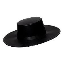 Black Flat Brim Hat