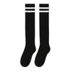 Black Knee High Striped Socks