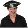 Black Pirate Jolly Roger Skull & Crossbones Felt Hat