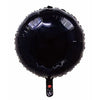 Black Round Foil Balloon 18"