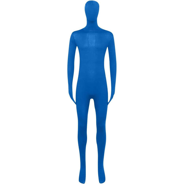 Blue Bodysuit Comfortable Stretch Fit One-Piece for Halloween and Cosplay