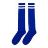 Blue Knee High Striped Socks