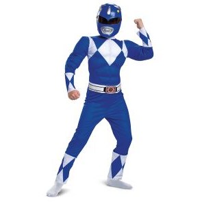 Blue Power Ranger Classic Child Muscle Costume