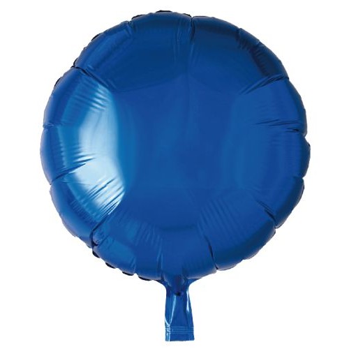 Blue Round Foil Balloon 18"