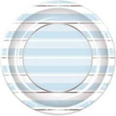 Blue Striped Plates