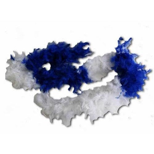 Blue & White Feather Boa