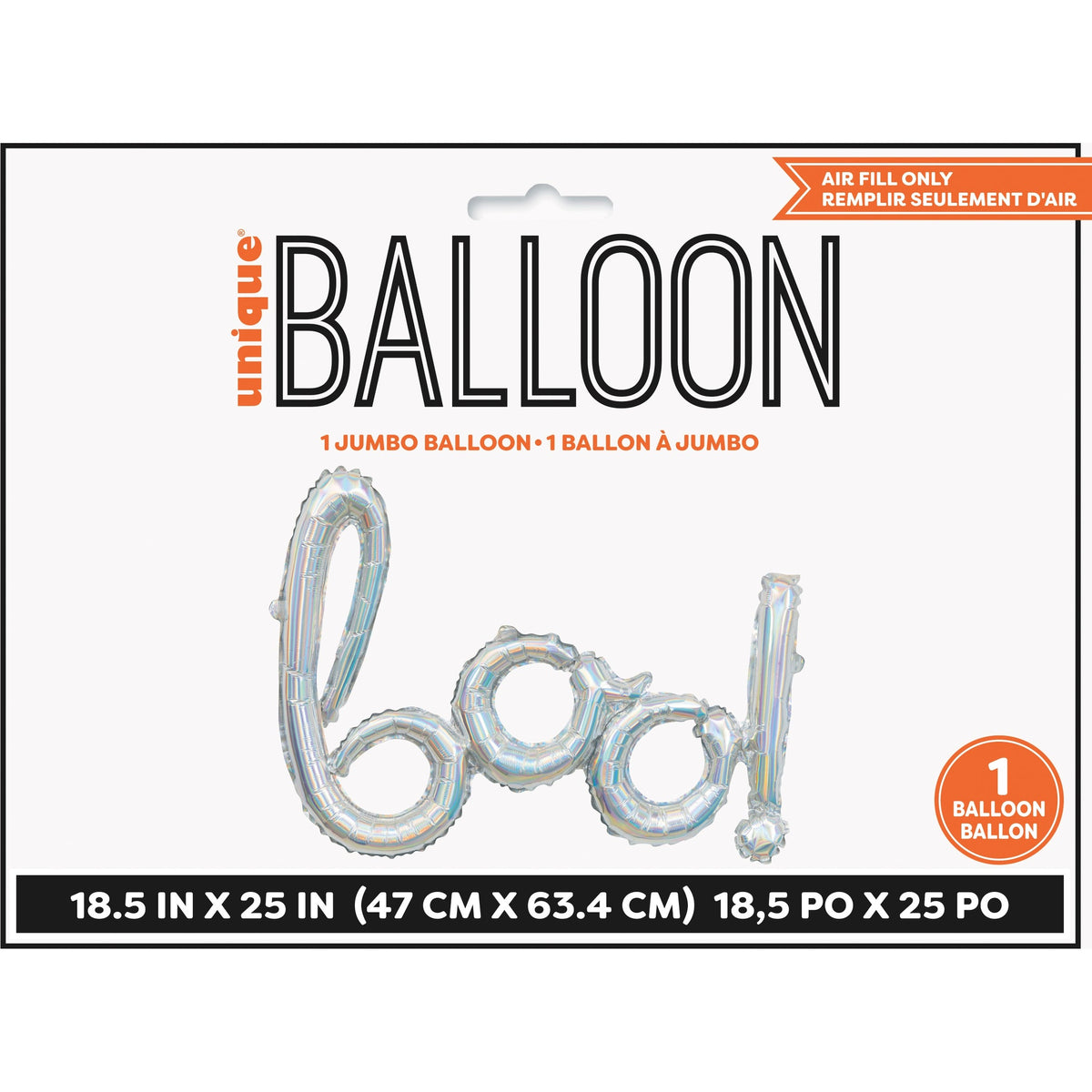 Boo Balloon Banner, 18.5" x 25"