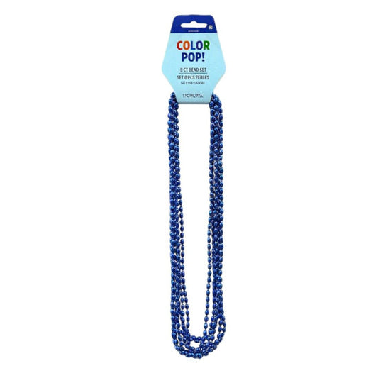 Blue 30 inch 8ct Oval Beads