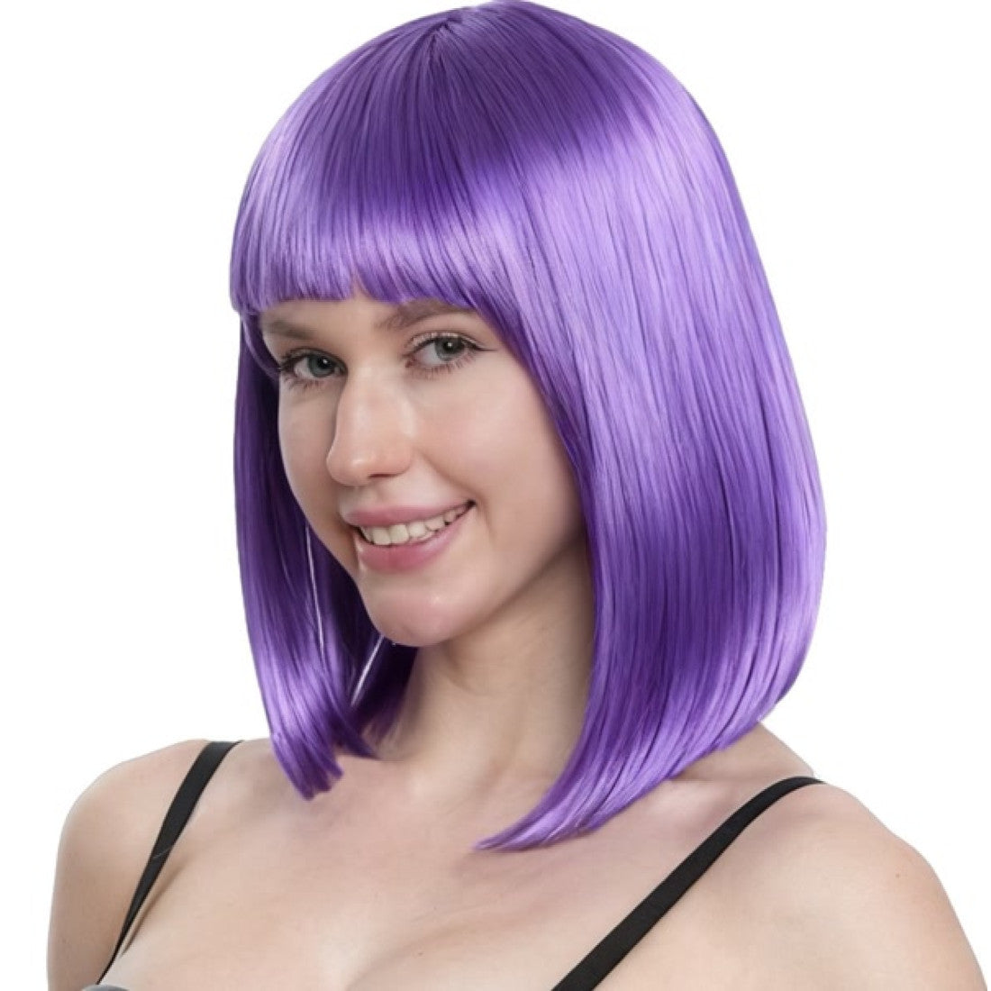 Long Purple Bob Wig