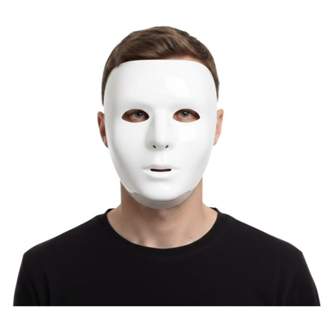 White Plastic Face Mask