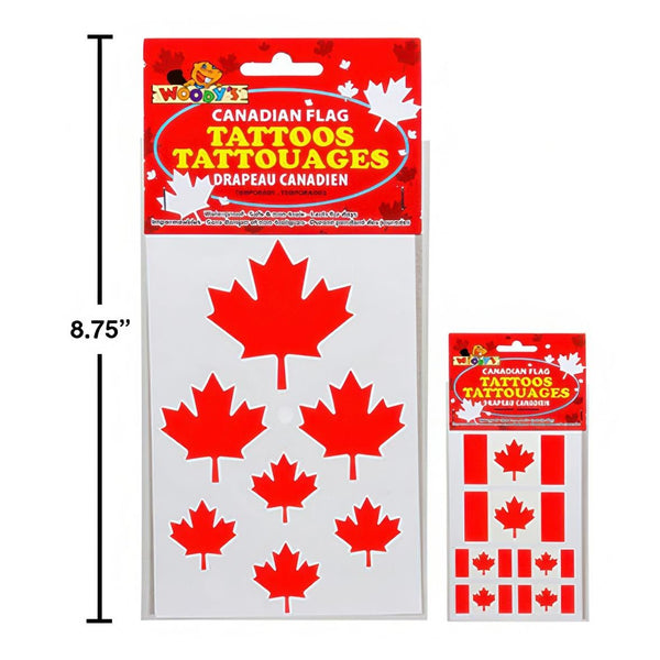 Canada Flag Tattoos, 2 Styles