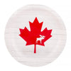 Canada Maple Leaf with Moose 7" Paper Dessert Plates, 8 Count