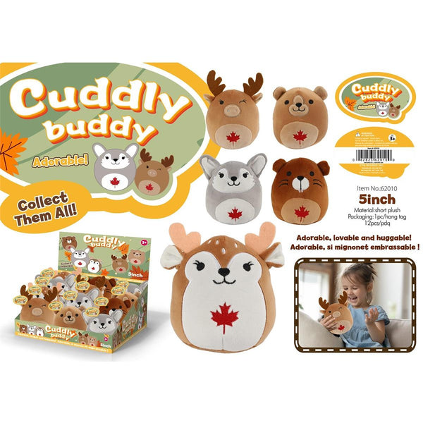 Canadian Cuddly Buddy, 5" Plush Animals
