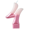 Candle - Numeral #4 Pink, 3 1/4"