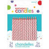 Candle - Stripe Pink