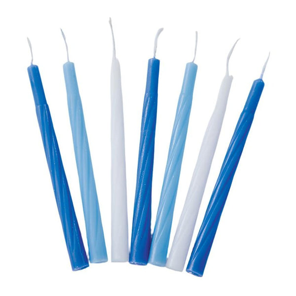 Candles - Hanukkah, Blue/White, 44/color Box