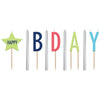 Candles - Pick, "Happy Birthday", 4", "9 Pieces