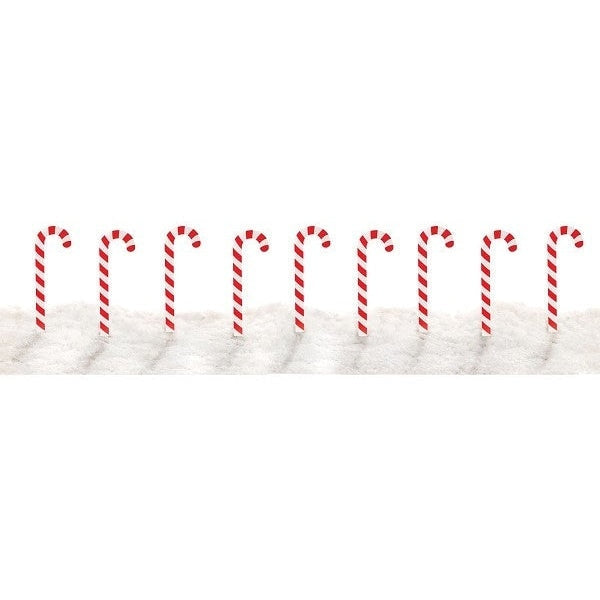 Candy Cane Yard Signs Set/8