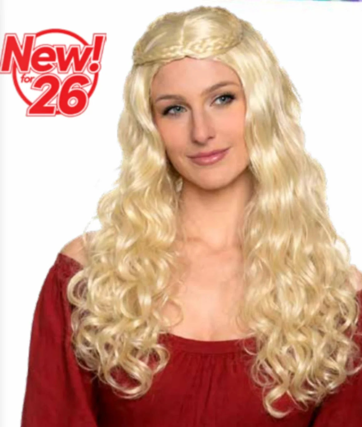 Blonde Renaissance Wig with Braids