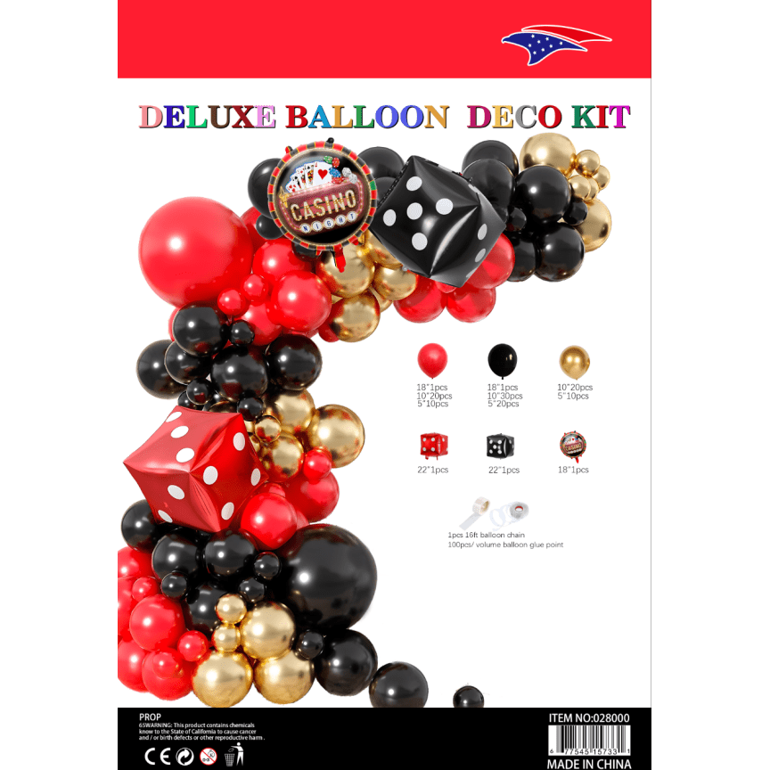 Casino Balloon Garland Kit