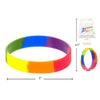 Celebrate Pride Silicone Rainbow Bracelets, Pack of 2