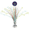 Centerpiece - Modern Birthday Spray, Silver, 18"