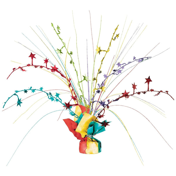 Centerpiece - Spray, Rainbow, Foil, 12"