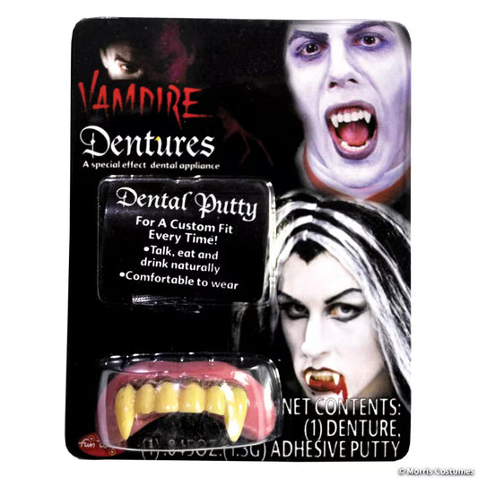 Vampire Teeth with Dental Adhesive