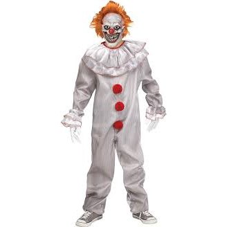 Child Carnevil Clown Costume Size Large
