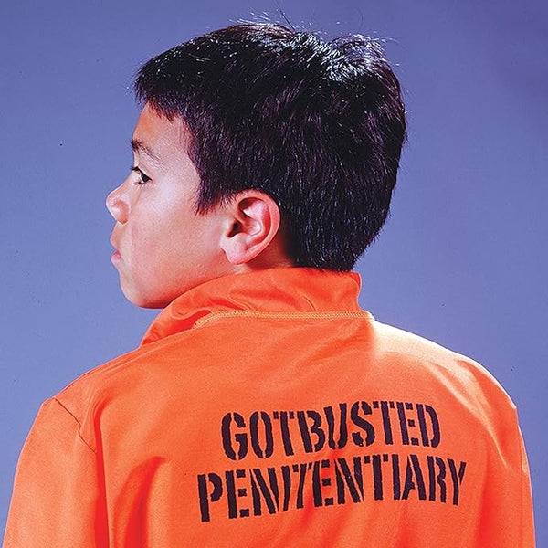 Child Got Busted Prisoner Convict Halloween Costume Kids Jailbird Outfit