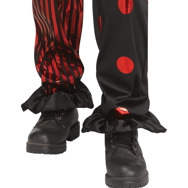 Child Scary Chrome Clown Halloween Costume