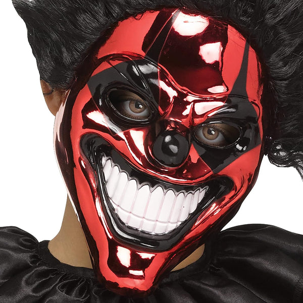 Child Scary Chrome Clown Halloween Costume