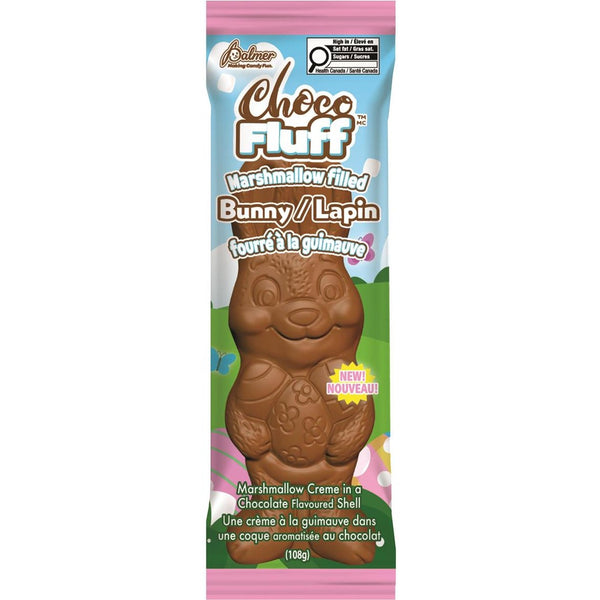 Chocofluff Easter Bunny, Marshmallow Filled, 108g