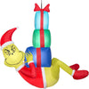 Christmas Airblown Inflatable Hanging Grinch w/Presents, 4 ft Tall