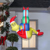 Christmas Airblown Inflatable Hanging Grinch w/Presents, 4 ft Tall
