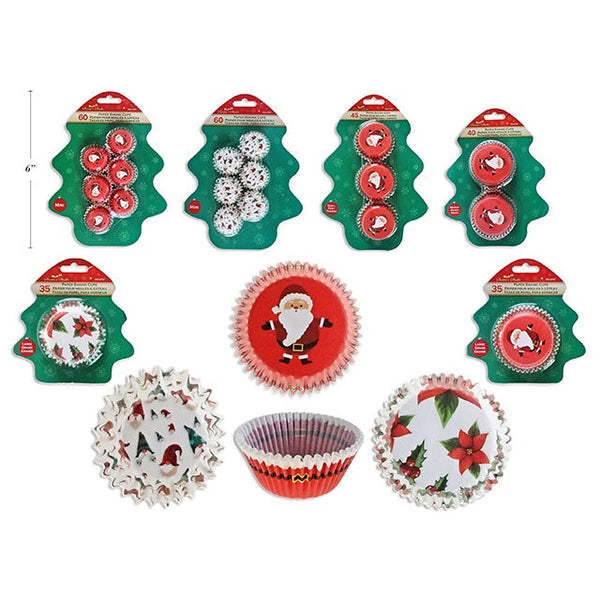 Christmas Paper Baking Cup Assortment, 1 Per