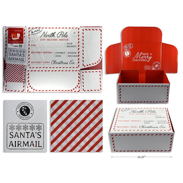Christmas Printed Mailer Box. Shrink Wrapped with Colour Label