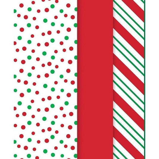 Christmas Stripes Printed Tissue Paper