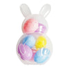 Clear Plastic 10" Easter Bunny with 7-pack of 2.5" Fillable Eggs