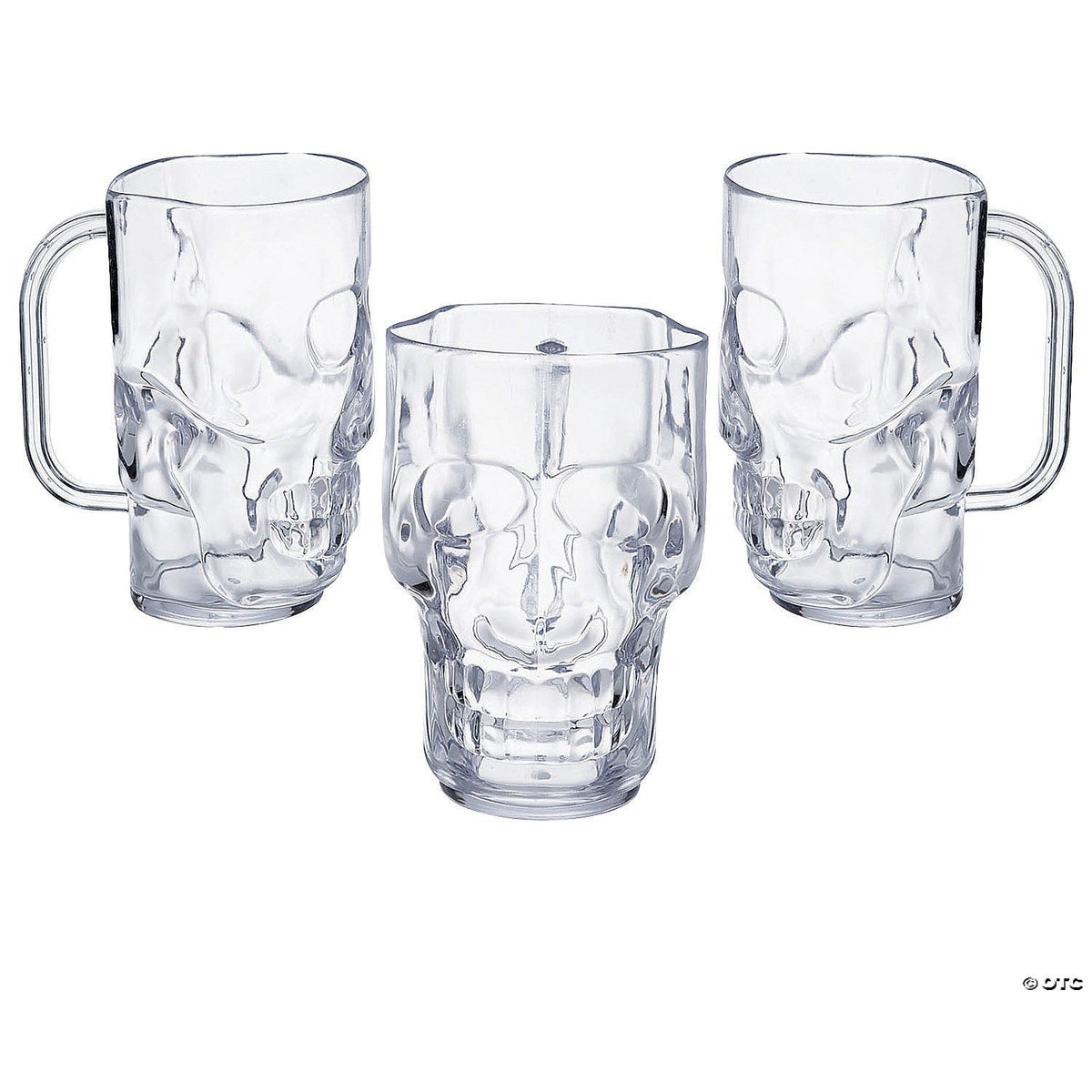Clear Skull Plastic Mugs