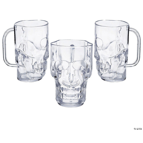 Clear Skull Plastic Mugs