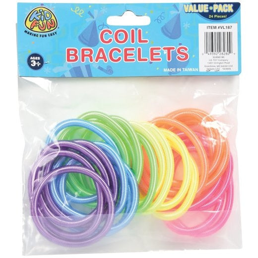 Coil Bracelets, Set of 24