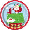 Colorful Santa 9", 8 Count
